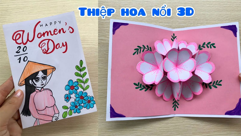 Cách làm thiệp 20/10 tặng cô giáo đơn giản, đẹp và ý nghĩa