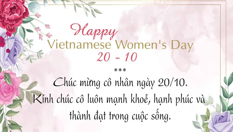 Gợi ý 100+ lời chúc 20/10 cho cô giáo ngắn gọn, ý nghĩa