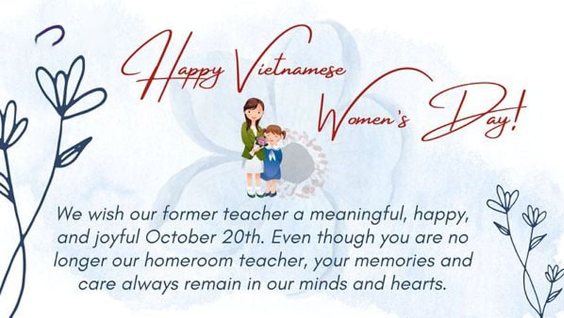 Lời chúc 20/10 cho cô giáo bằng tiếng Anh độc đáo và ý nghĩa