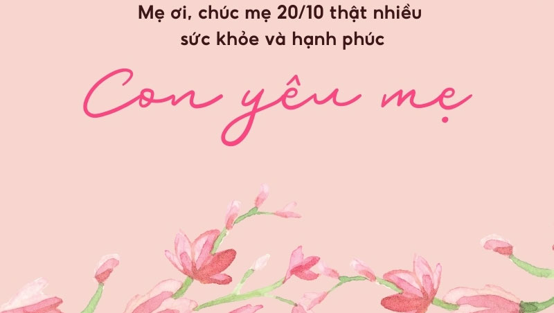 Gợi ý 250+ lời chúc 20/10 cho mẹ ngắn gọn, ý nghĩa và tình cảm