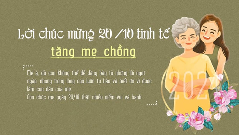Gợi ý 250+ lời chúc 20/10 cho mẹ ngắn gọn, ý nghĩa và tình cảm