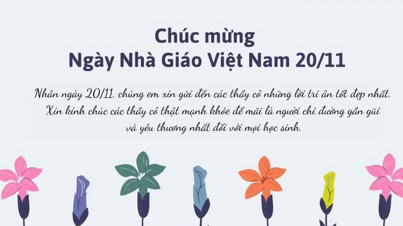 TOP những lời chúc 20/11 đơn giản, ngắn gọn và ý nghĩa hay nhất 2025