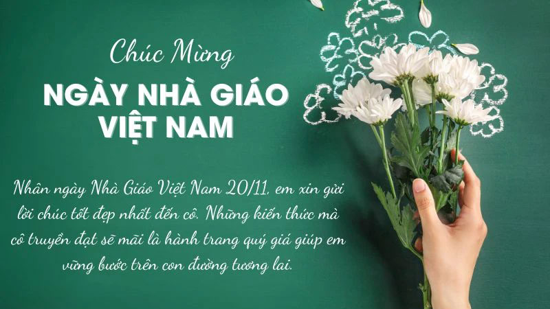TOP những lời chúc 20/11 đơn giản, ngắn gọn và ý nghĩa hay nhất 2025