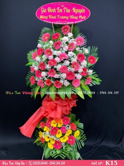 kệ hoa khai trương, hội nghị,kệ hoa chúc mừng, kệ hoa chúc mừng đại hội vũng tàu 15