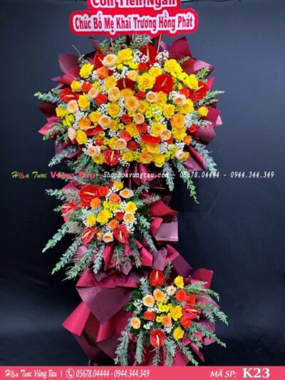kệ hoa khai trương, hội nghị,kệ hoa chúc mừng, kệ hoa chúc mừng đại hội vũng tàu 23