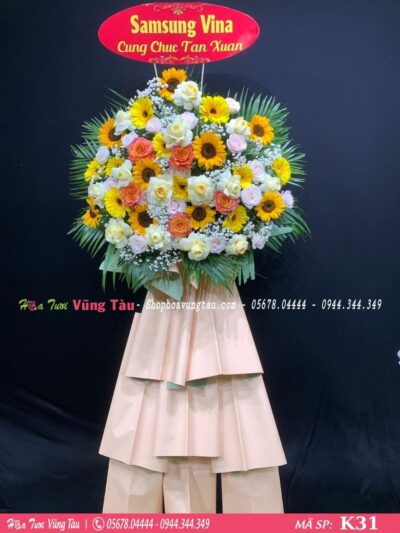 kệ hoa khai trương, hội nghị,kệ hoa chúc mừng, kệ hoa chúc mừng đại hội vũng tàu 31