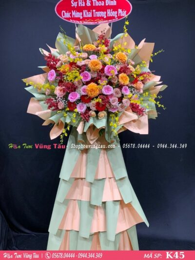 kệ hoa khai trương, hội nghị,kệ hoa chúc mừng, kệ hoa chúc mừng đại hội vũng tàu 45