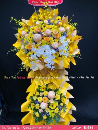 kệ hoa khai trương, hội nghị,kệ hoa chúc mừng, kệ hoa chúc mừng đại hội vũng tàu 46