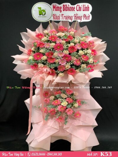 kệ hoa khai trương, hội nghị,kệ hoa chúc mừng, kệ hoa chúc mừng đại hội vũng tàu 53