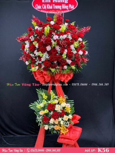 kệ hoa khai trương, hội nghị,kệ hoa chúc mừng, kệ hoa chúc mừng đại hội vũng tàu 56
