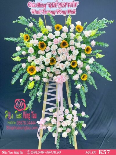 kệ hoa khai trương, hội nghị,kệ hoa chúc mừng, kệ hoa chúc mừng đại hội vũng tàu 57