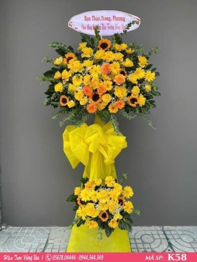 kệ hoa khai trương, hội nghị,kệ hoa chúc mừng, kệ hoa chúc mừng đại hội vũng tàu 58