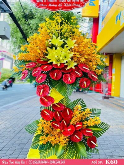 kệ hoa khai trương, hội nghị,kệ hoa chúc mừng, kệ hoa chúc mừng đại hội vũng tàu 60