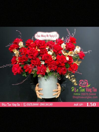 lẵng hoa 50