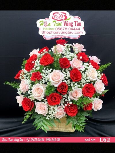 lẵng hoa 62
