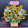 lẵng hoa hướng dương đẹp