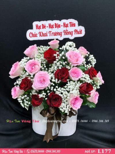 lẵng hoa 177