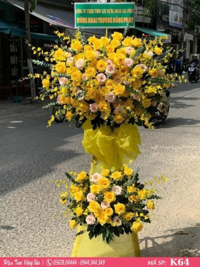 kệ hoa khai trương, hội nghị,kệ hoa chúc mừng, kệ hoa chúc mừng đại hội vũng tàu 64