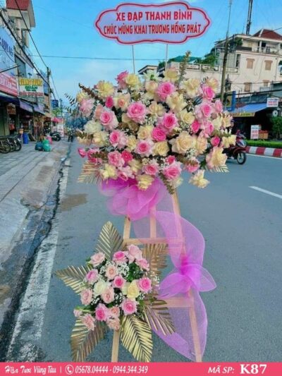 kệ hoa khai trương, hội nghị,kệ hoa chúc mừng, kệ hoa chúc mừng đại hội vũng tàu 87