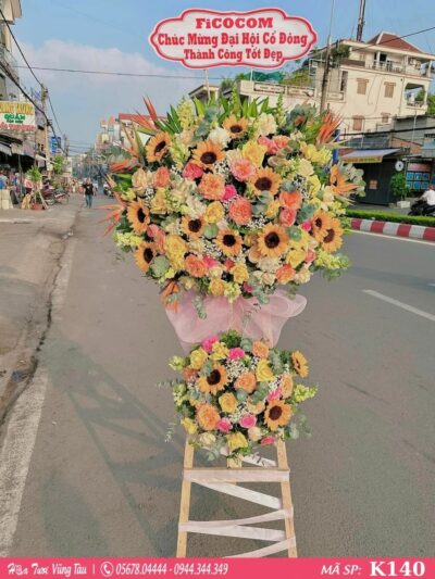 kệ hoa khai trương, hội nghị,kệ hoa chúc mừng, kệ hoa chúc mừng đại hội vũng tàu 140