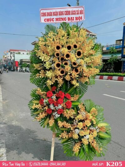 kệ hoa khai trương, hội nghị,kệ hoa chúc mừng, kệ hoa chúc mừng đại hội vũng tàu 205