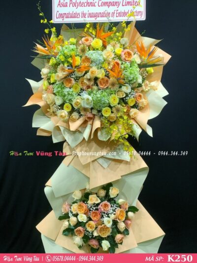kệ hoa khai trương, hội nghị,kệ hoa chúc mừng, kệ hoa chúc mừng đại hội vũng tàu 250