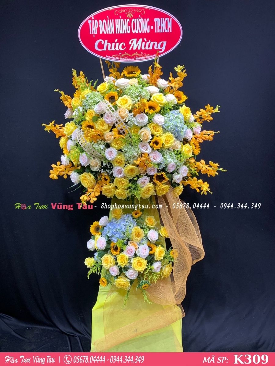 kệ hoa khai trương, hội nghị,kệ hoa chúc mừng, kệ hoa chúc mừng đại hội vũng tàu 309